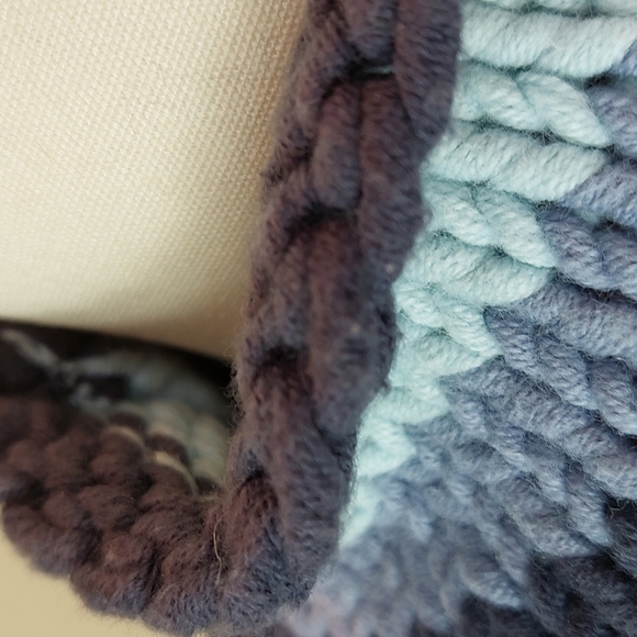 GAP Blue Multicolored Mock Turtleneck Sweater - Picture 2 of 5